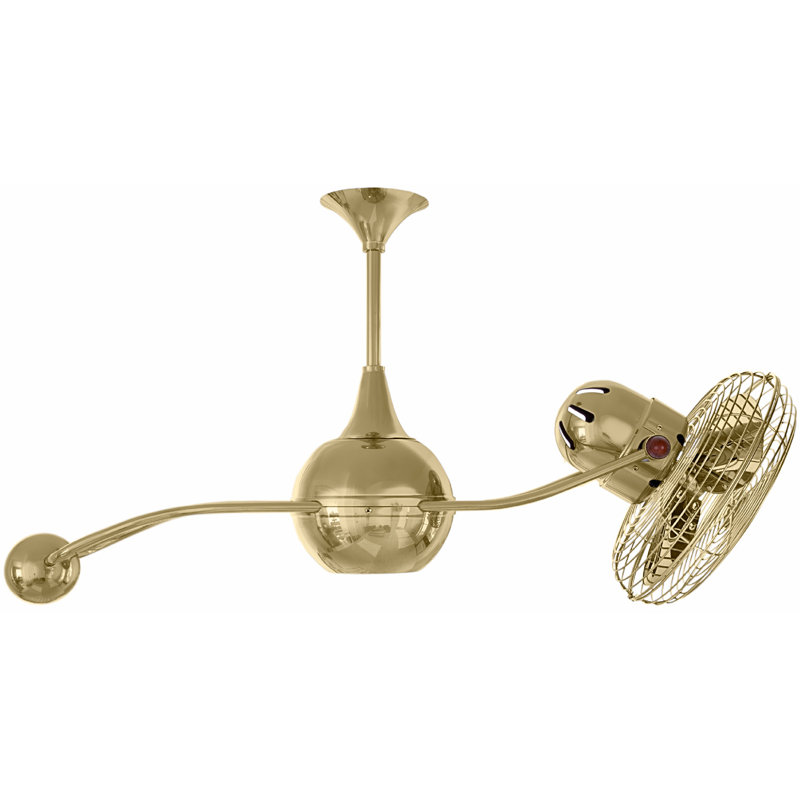 40" Brisa 2000 3 Blade Ceiling Fan, Polished Brass
