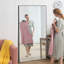 Miroir surdimensionné sur toute la longueur avec cadre en aluminium de qualité aérospatiale et verre nano - chambre à coucher, salle de bain, salle de sport-618221844-617856548