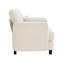 Canapé LSF en tissu chenille avec coussins - beige-58874975