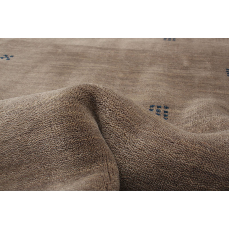 Tapis gris Kashkuli Gabbeh 5 pi 0 po x 5 pi 1 po