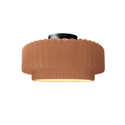 Dottie Ceramic LED Semi Flush Mount