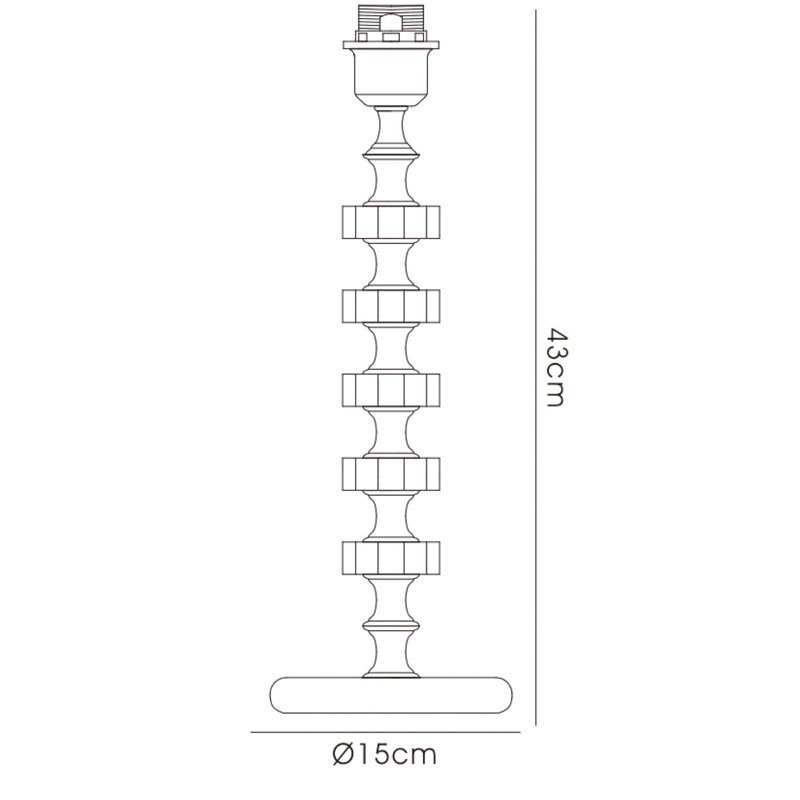 University Crystal Lamp Base Lamp