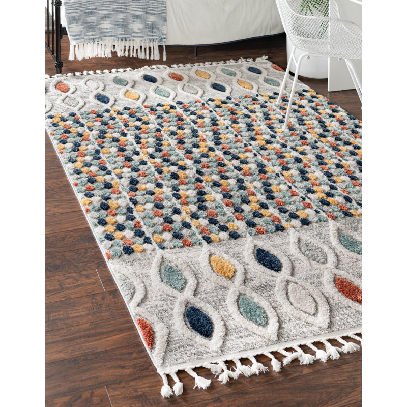 Enciso Geometric Asheville Area Rug, Rectangle 6' x 9'