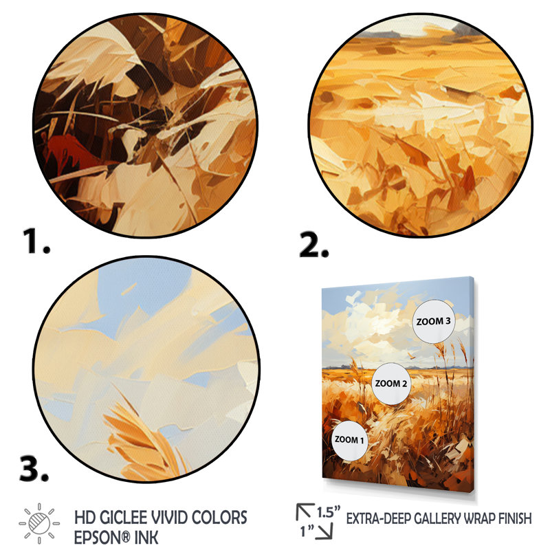Illustration rétro du charme de la campagne d'automne - impression, Toile tendue, H 32 po x l 24 po x P 1 po