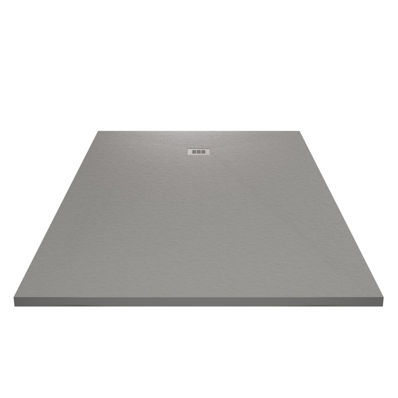 Base de douche Curbless Rex Ardoise 60 po x 34 po, Gris