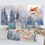 «Mountain Snowy Landscape Fox», impression sur toile-77414925-77414932