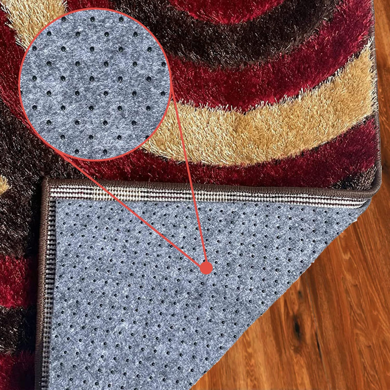 Hardeep Dual Surface 0.03 " Thick Indoor Non Slip Rug Pad, Rectangle 12' x 22'