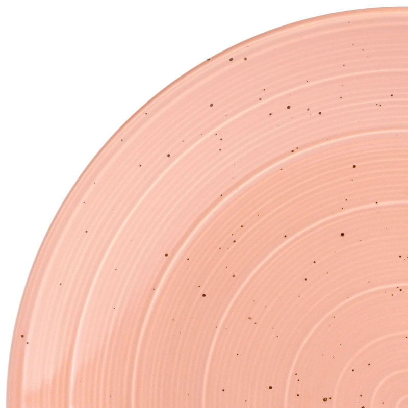 Service de table en grès mauve 12 pièces 12 pièces, Rose