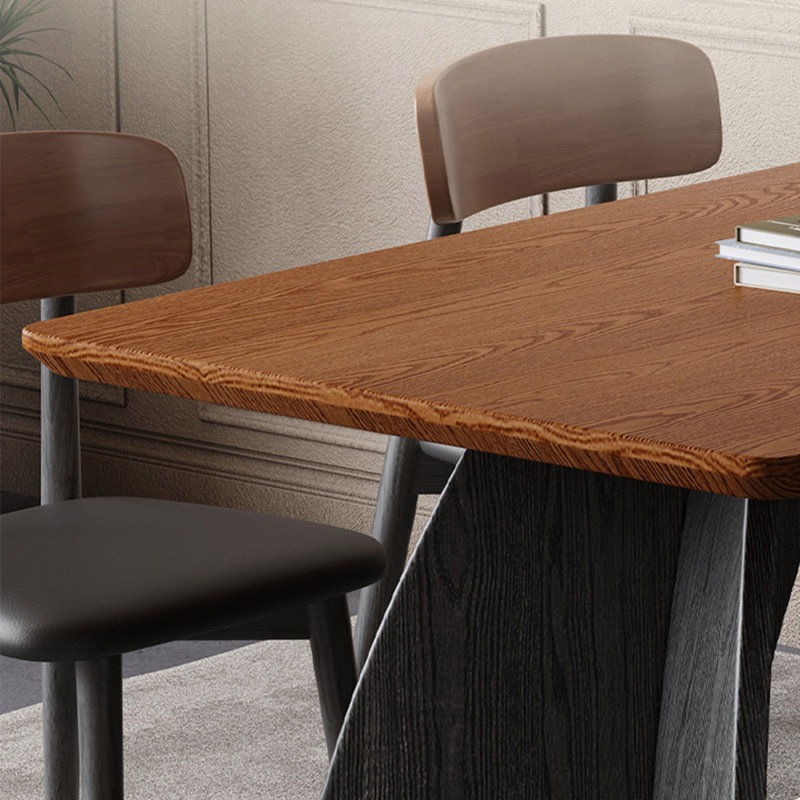 Ensemble de table de salle à manger en bois massif de style ancien, H 29,5 po x L 62,9 po x l 35,4 po