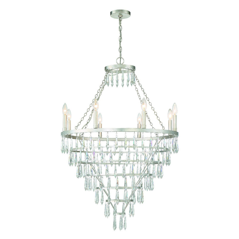 Higbee 8 - Light Dimmable Tiered Chandelier