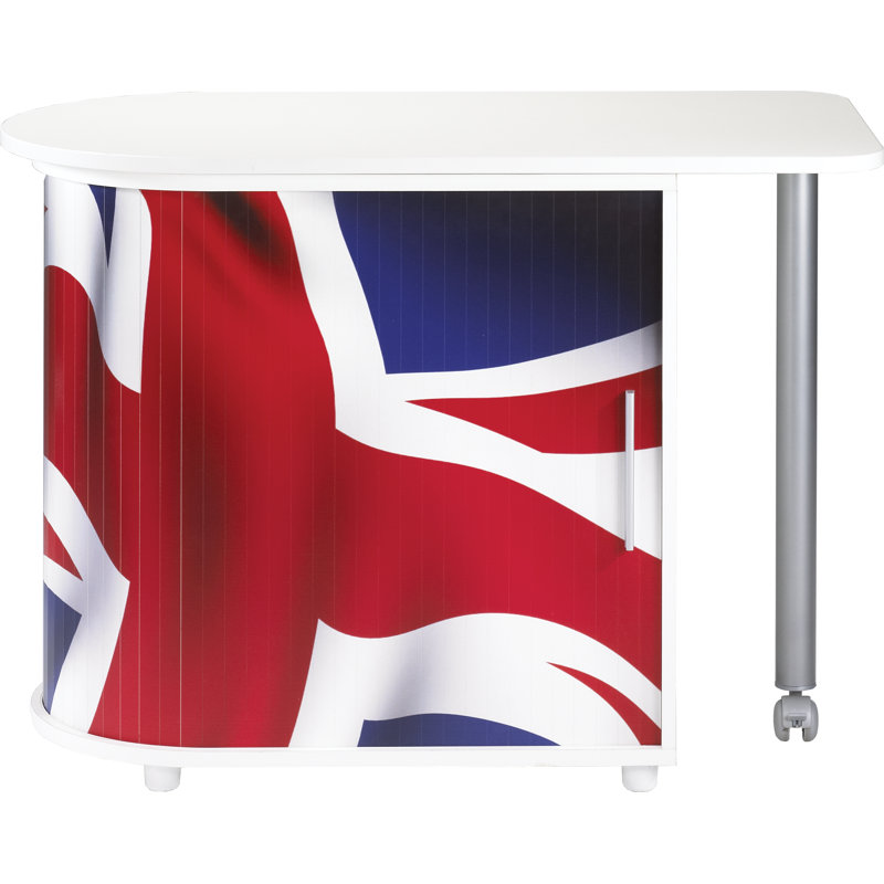 Oval Writing Desk, Aluminium