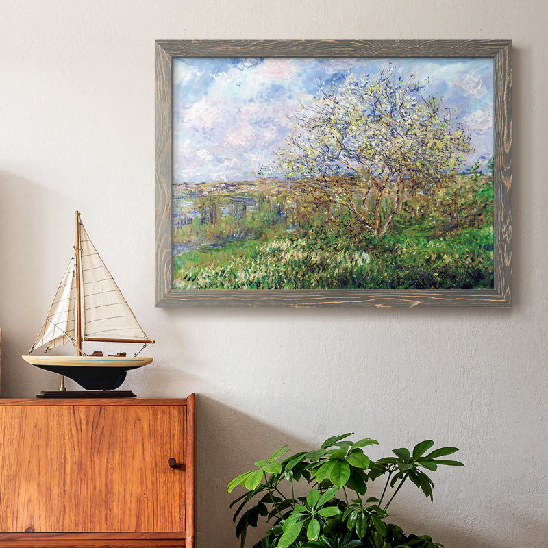 Springtime, 1880, reproduction d'art sur toile, Gris, H 26 po x l 38 po x P 1,5 po