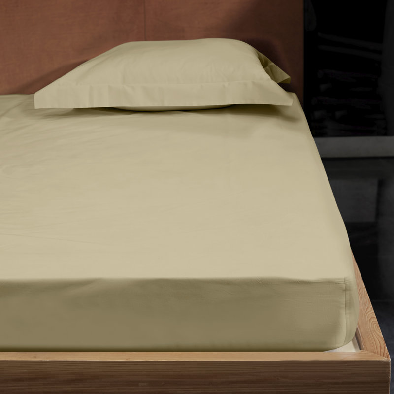 Raffaello Sateen Fitted Sheet, Taupe, California King