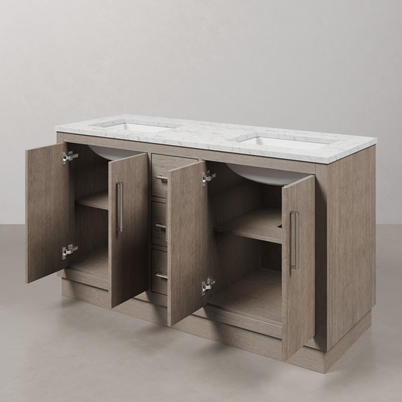 Hugo 60'' W Vanity, Chrome