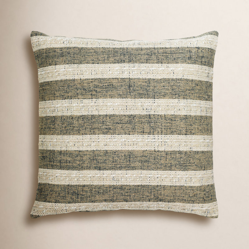 Zandra Savion Striped Pillow, 22" x 22", Square, Polyester/Polyfill