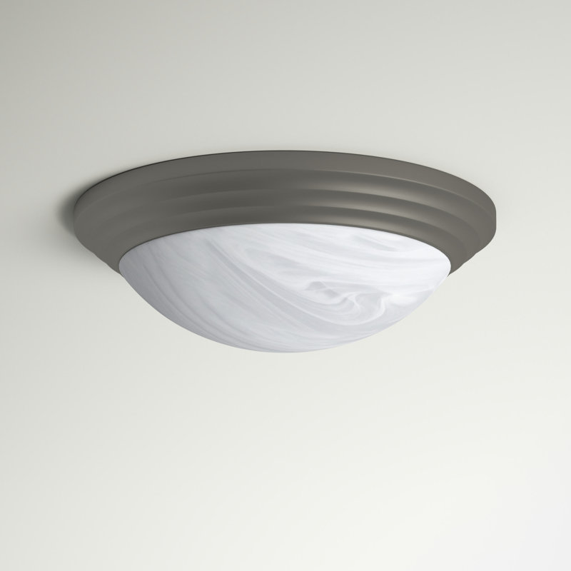 Plafonnier encastré simple 2 lumières Sanira, H 4 po x l 12 po x P 12 po