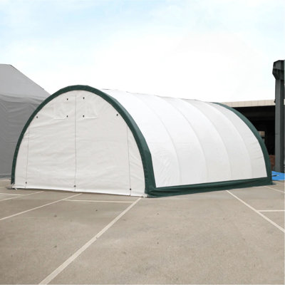 Single Truss Arch Storage Shelter W20'xL30'xH12' 11oz PE Reinforced Series