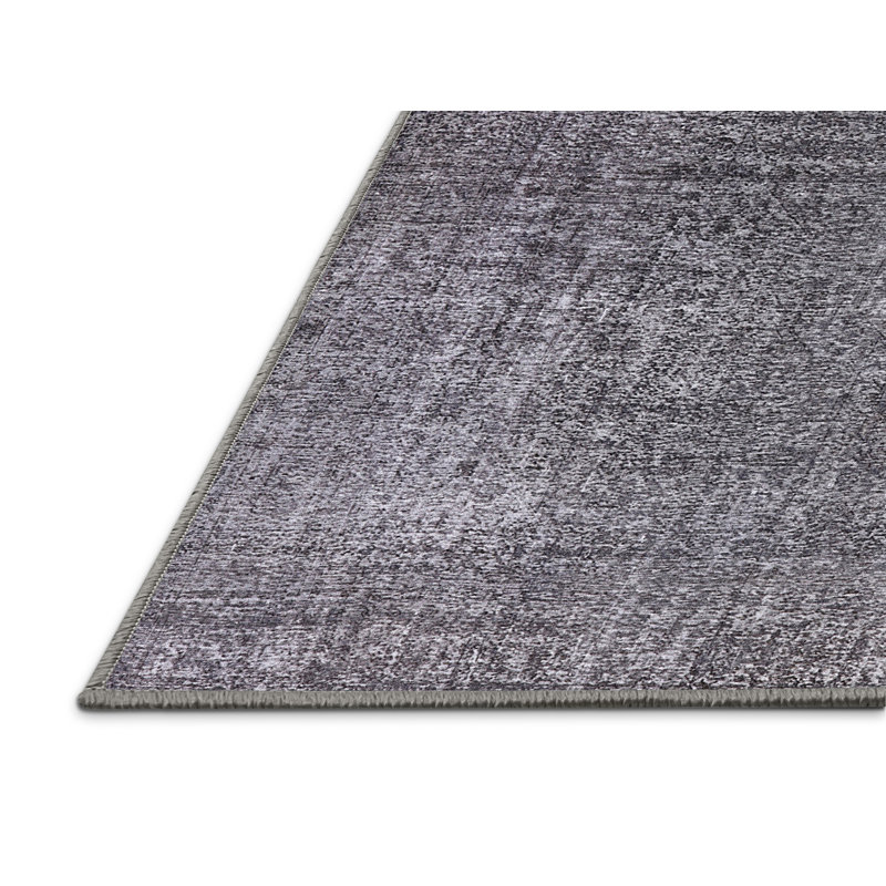Tapis 100% Mid-Century moderne lavable à la machine 2230, Rectangle 4 pi x 6 pi