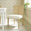 Ensemble de 2 chaises en rotin sans accoudoirs (frêne clair + beige)