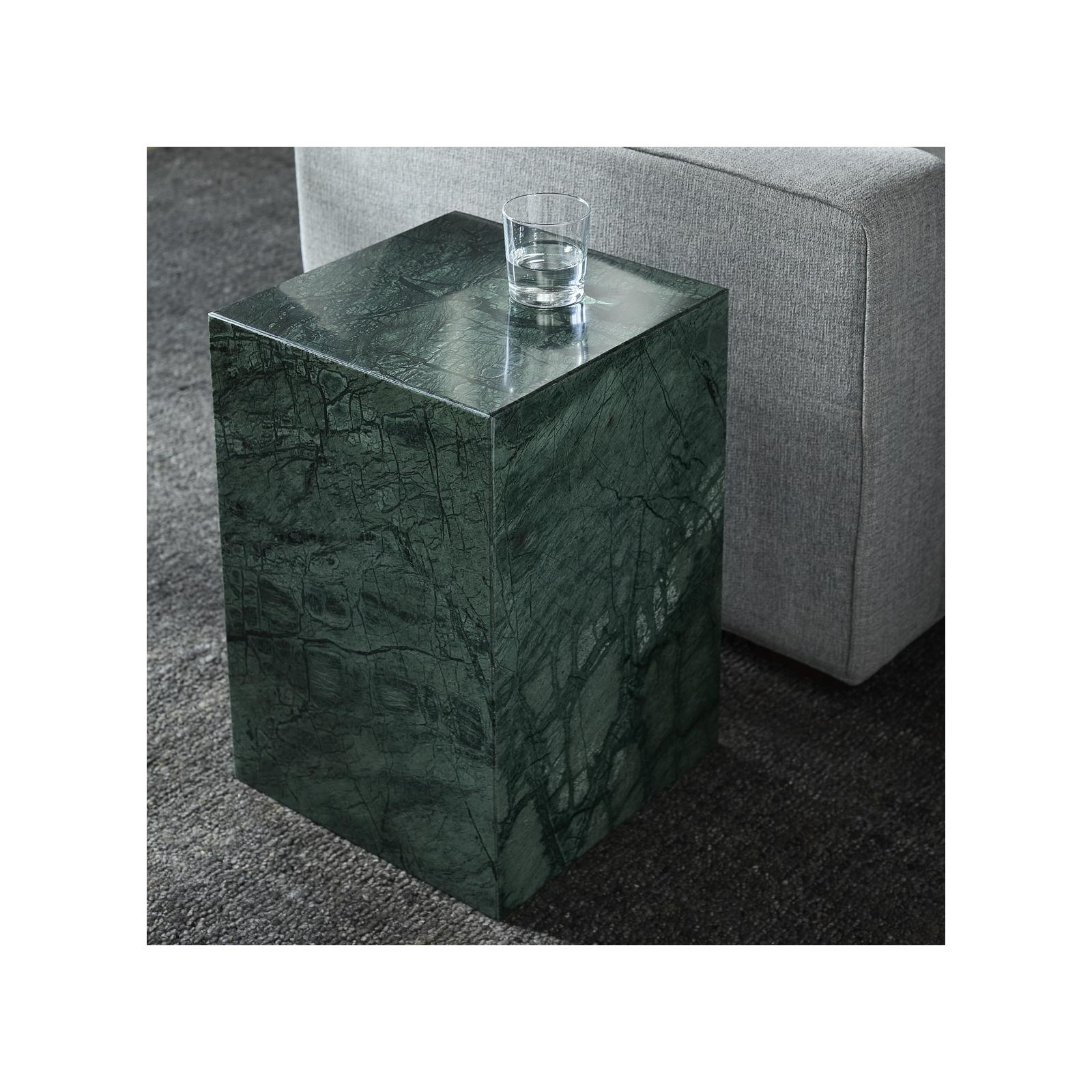 Enez Modern End Table, Green