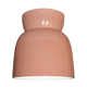 Mira Single Light Ceramic LED Semi Flush Mount