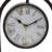 Rustic Analog Metal Tabletop Clock in Brown/Beige/Blue/White