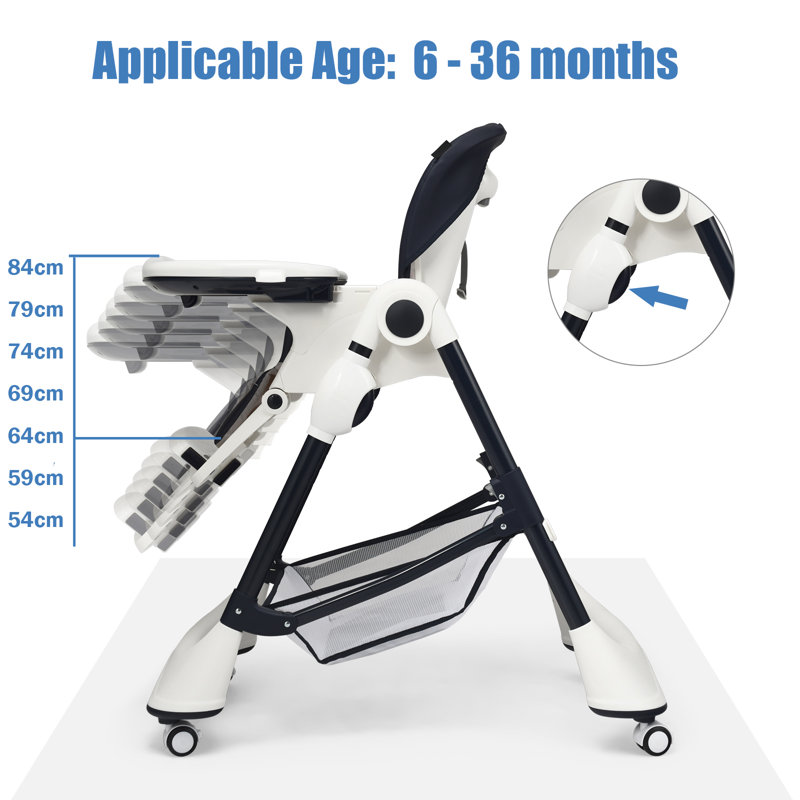 Maney High Chair, Dark Blue