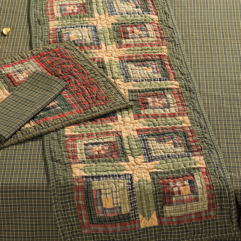 Annabelle Patchwork 100% Cotton Table Runner, 36" W x 13" D