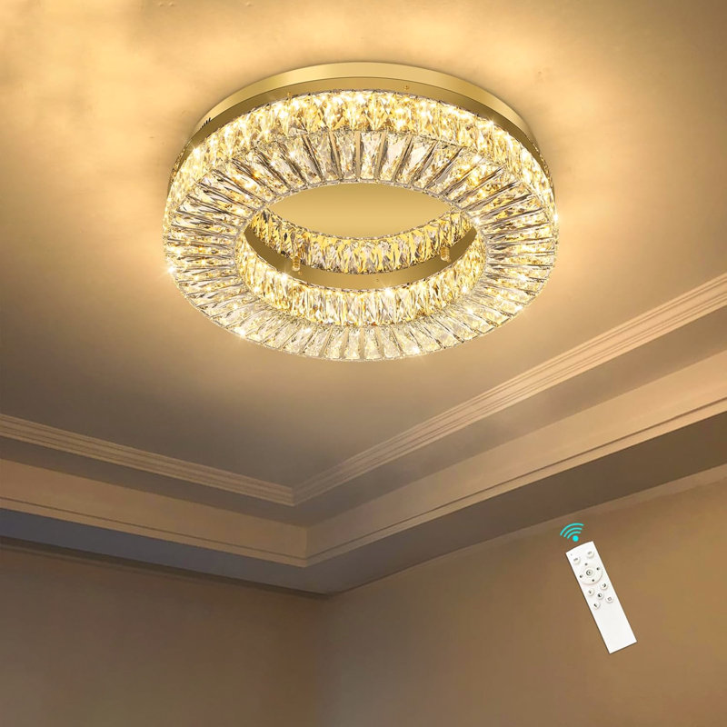 Indoor Led Chandelier Light, Gold