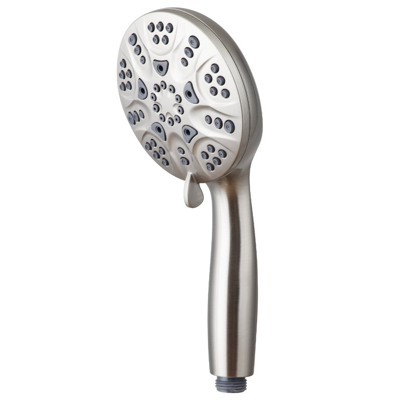 Ana Bath High Pressure 6-Inch Multi Function (with Pause) Dual Shower Head with 8-Ft Shower Hose, Brushed Nickel