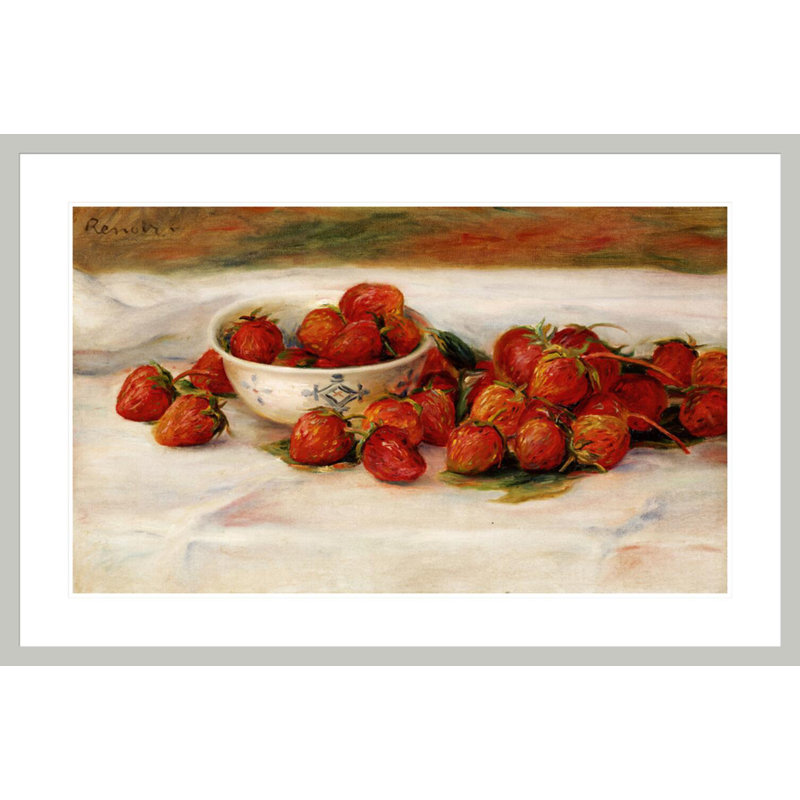 «Strawberries» par Pierre-Auguste Renoir, impression giclée encadrée, 27,59 po H x 41,5 po L