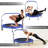 3.8' Foldable Round Fitness Trampoline with Handlebar
