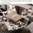 Round marble coffee table set-110081433