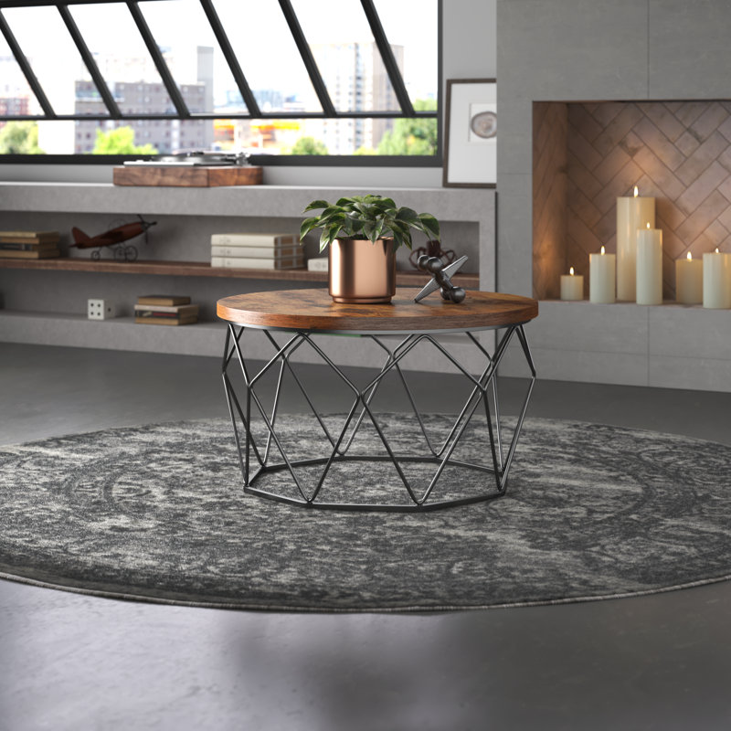 Glennis Coffee Table, Rustic Brown
