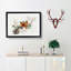 Two Birds on a Flowering Tree - Picture Frame Painting Print-55615084-55615083