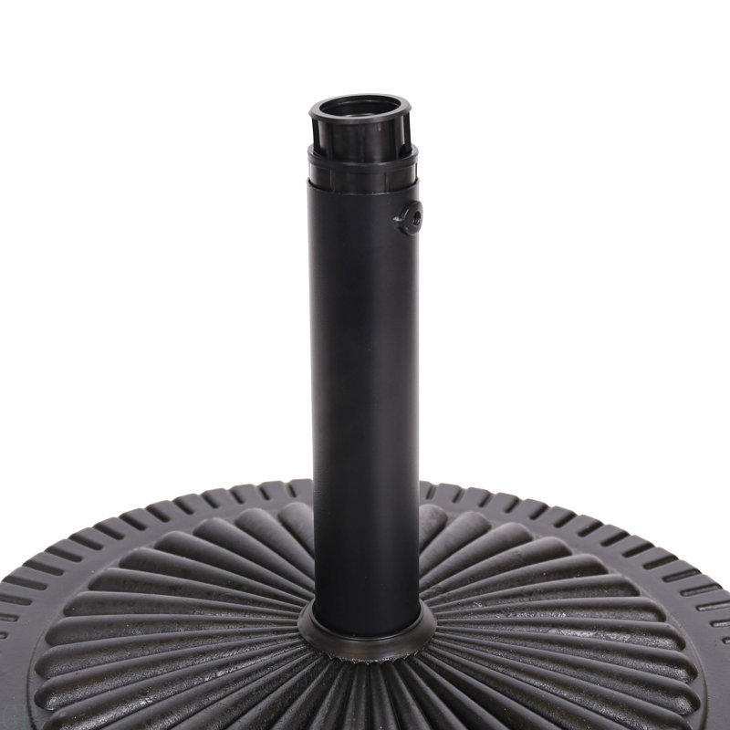 Base de parasol en résine noire (60506.00)