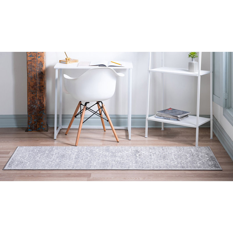 Tapis traditionnel urbain de couleur coyote, Tapis de couloir 2 pi x 6 pi
