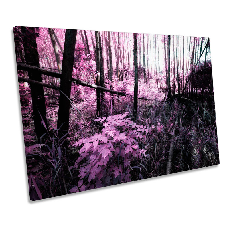 Landscape Floral Blossom Scene - Wrapped Canvas Art Prints, 61cm H x 91.4cm W
