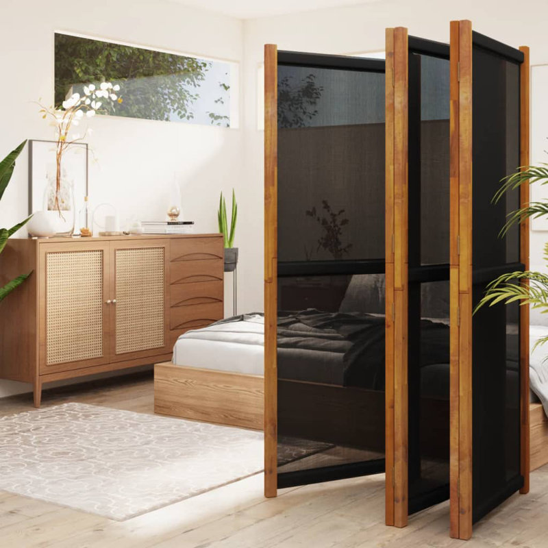Cloison Latitude Run®, 5, 70.9" H x 137.8" W x 1" D, Noir