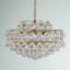 Luminaire suspendu à niveaux unique à 3 lumières avec détails en cristal Kieron-700501191-700501190