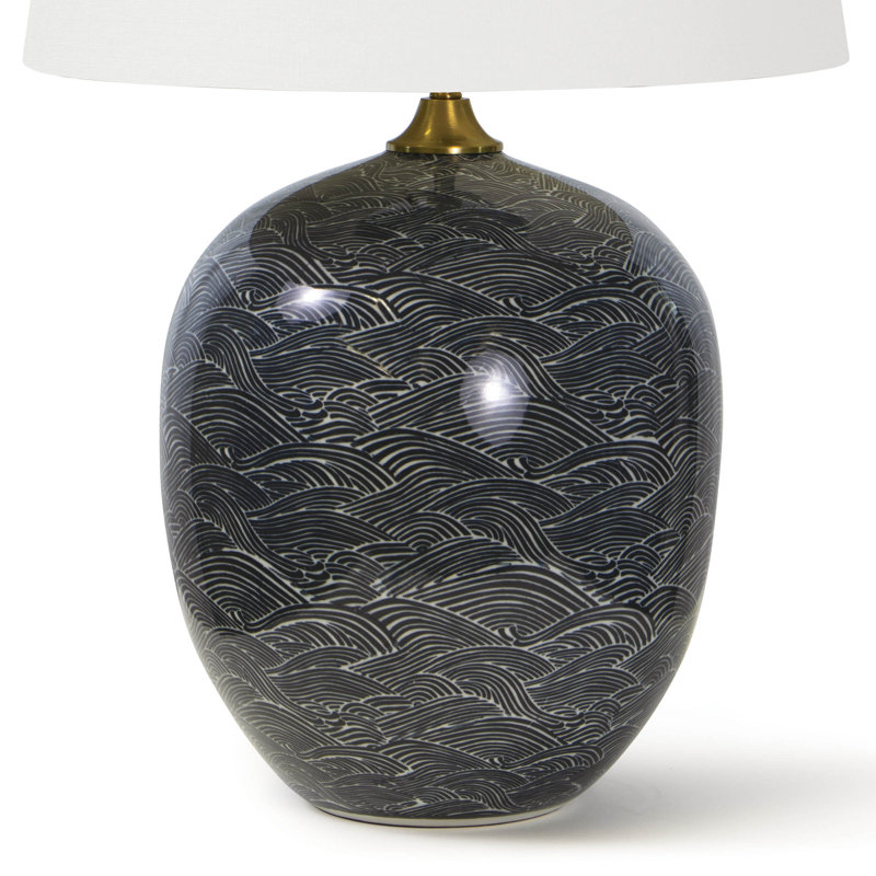 Harbor Ceramic Table Lamp, Black