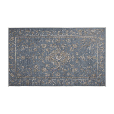 Machine Washable Gray Area Rug