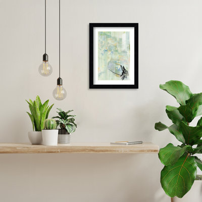Pastel Colours And Bold Black Accents by Pammie Wood Framed Wall Art Print