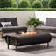 Chauffe-terrasse d'extérieur en fer gris foncé