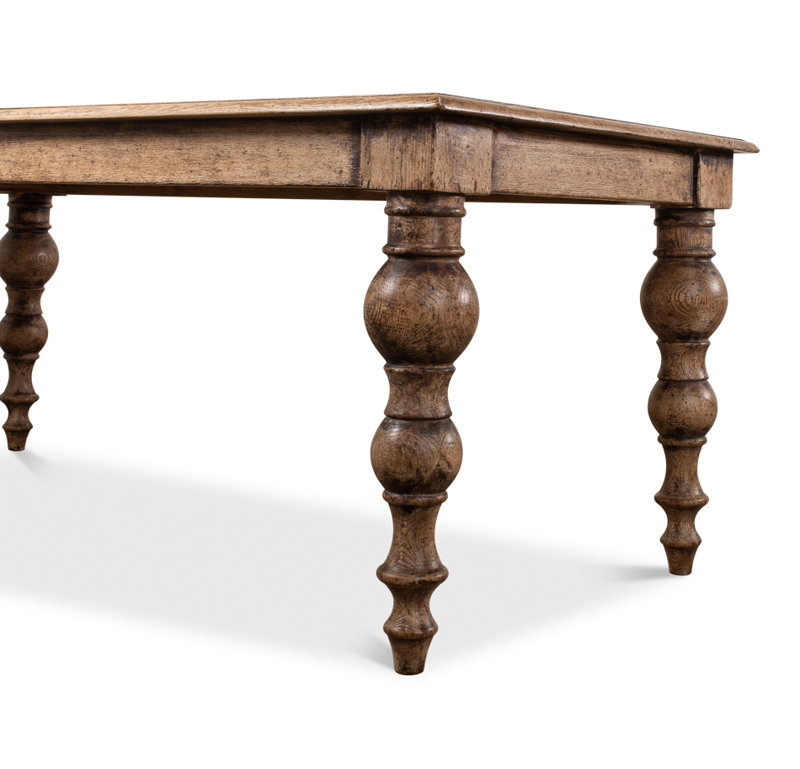 Bixby Pine Wood Dining Table, Tan