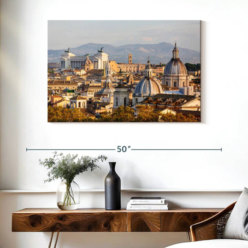 Sireci Rome Sunset Skyline, 26'' H x 39'' W