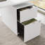 Bureau debout à hauteur ajustable en L avec tiroirs Bush Business Stratus-114509250