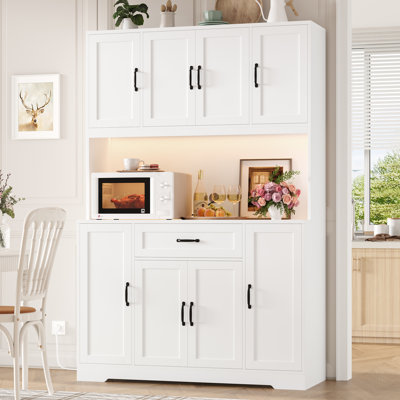 70" LED-Illuminated Kitchen Cabinet