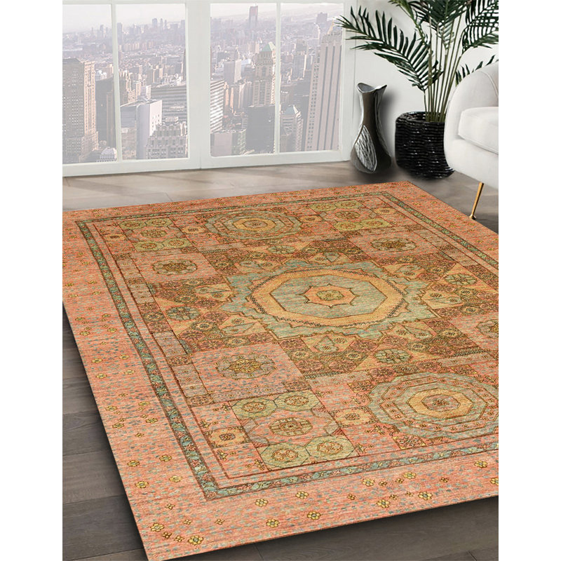 Abstract Indoor Rug, Square 7'