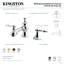 Robinet de salle de bain espacé Kingston-12624242